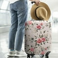 thumbnail image 2 of Pioneer Flower Floral Print Pattern Luggage Cover Fashion Suitcase Cover Baggage Covers Fit 25-28 Inch Luggage (Go Travel), 2 of 5