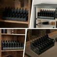thumbnail image 4 of Blacksmith Pistol Rack Handgun Stand Fit 16 Guns L 1.5 Inch Slot Wide Black, 4 of 8