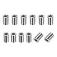 thumbnail image 1 of Adaptateurs de Filetage Manchon Réducteur Écrou, 12 Pcs M10x1.5 Mâle à M6x1 Femelle Réparation Insert Vis Réducteur Conversion 303 Acier Inoxydable Attache 12mm, 1 of 7