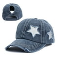 thumbnail image 1 of Women's New Cowboy Star Printing Sun Protection All-match Baseball Hat, 1 of 4