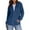 Blue, variant on Sweaters for Women Long Sleeve Knitted Zip up Hoodies Drawstring Lightweight Jackets Workout Clothes with Pockets