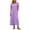Purple 12, variant on Karymi T-Shirt Maxi Dress, Round Neck Short Sleeve Loose Shift Dress with Pockets, Solid Summer Flowy Beach Vacation Dress Womens Dresses
