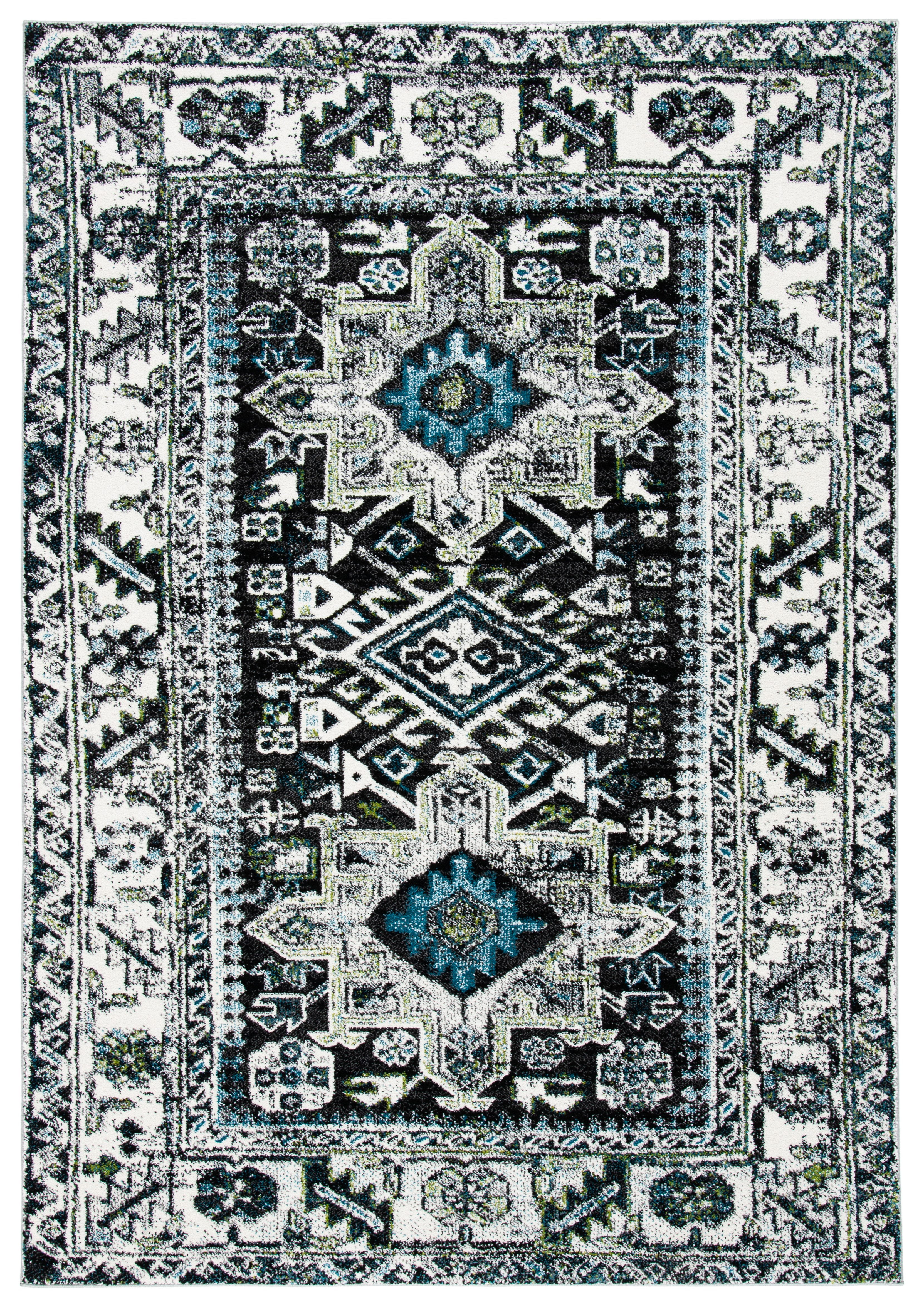 Safavieh Vintage Hamadan Dania Oriental Area Rug, Dark Gray/Ivory, 4' x 6'