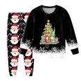 thumbnail image 2 of Staki Kids Christmas Pajamas Baby Boys Christmas and Holiday Kids 2 Piece Pajama Sets(Black,2Y), 2 of 6