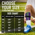 thumbnail image 5 of Vizari Malaga Shin Guards with Ankle Protection for Kids, Youth, and Adults | Lightweight Soccer Pads for Boys and Girls Ages 3+ - PURPLE/GREEN, XS, 5 of 7