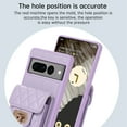thumbnail image 2 of ELEHOLD for Google Pixel 7A Wallet Case with Card Holder, PU Leather Shockproof Crossbody Case with Metal Snap Adjustable Strap Lanyard Compatible with Google Pixel 7A,Purple, 2 of 7