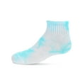 thumbnail image 5 of MeMoi Tie Dye Mid-Cut Cotton Blend Socks 3-Pack - Girls - Female, 6-7, Pastel Mix, 5 of 7