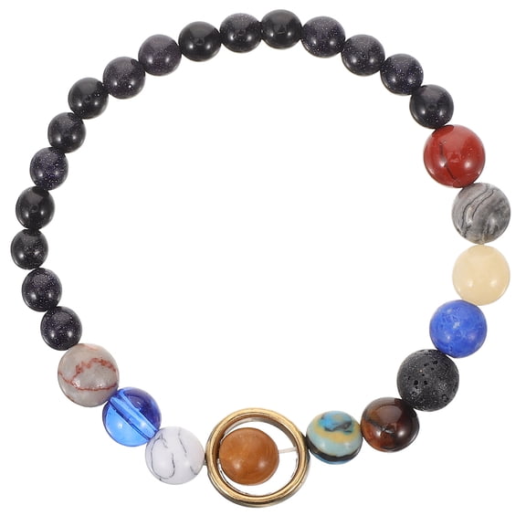 Bracelet Wristbands Solar System Beaded Bracelet Universe Hand Chain Couple Bracelet Miss