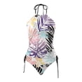 thumbnail image 3 of Tankini de Maillot de Bain pour Femmes 2 Pcs Maillot de Bain Normal Dos Nu 2 Pcs Imprimé Réglable Couleur Imprimée Rembourré à Bretelles Maillots de Bain Tenue de Plage Grande Taille Hauts de Maillot de Bain Jupe de Bain Courte pour Femmes Shorts de Bain, 3 of 3