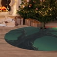 thumbnail image 6 of Lsque Green Night Sky Moon Branches Print Christmas Tree Skirt, Tree Skirt with Ties or Velcro, Perfect for Holiday Decorations, Halloween, and New Year-30", 6 of 7