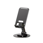 Foldable Portable Phone Stand with Adjustable Height and 360 Rotation, Universal Non-Slip Holder for All Mobile Phones and Tablets