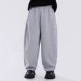 thumbnail image 6 of Hiijoy Boys Casual Sweatpants Kids Loose Elastic Waist Pants Straight Pockets Trousers, 6 of 9