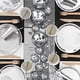 thumbnail image 1 of 3X Camino de Mesa para Fiesta Disco, Camino de Mesa de Aluminio Plateado con Espejo, Cubierta de Mesa MetáLica Brillante para Fiesta de Baile Disco, Boda, 1 of 4