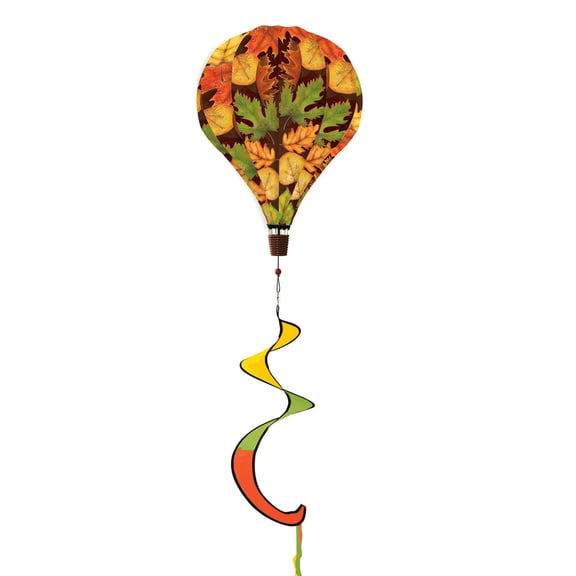 Briarwood Lane Fall Leaves Hot Air Balloon Windsock Wind Twister