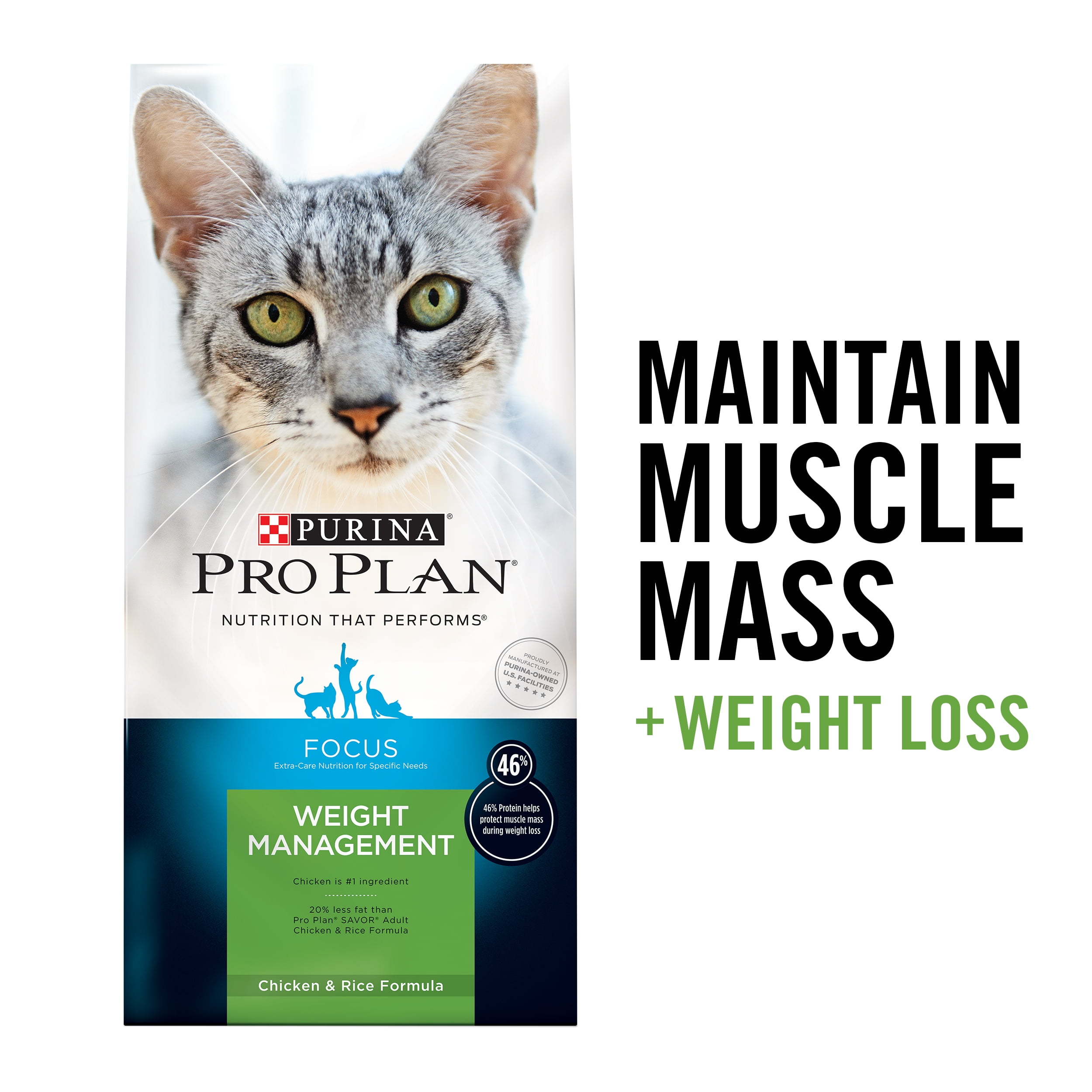 Purina Pro Plan Weight Control High Protein Dry Cat Food FOCUS Weight