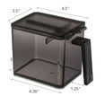 thumbnail image 6 of Yamazaki Home Spice Container - Two Sizes, Black, ABS Plastic, Large, 2.75 cups, 650 milliliters, Handles, No Assembly, 6 of 6