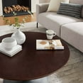 thumbnail image 6 of Modway Lippa Round 36" Wood Grain Mid-Century Modern Coffee Table in Black Cherry Walnut, 6 of 7