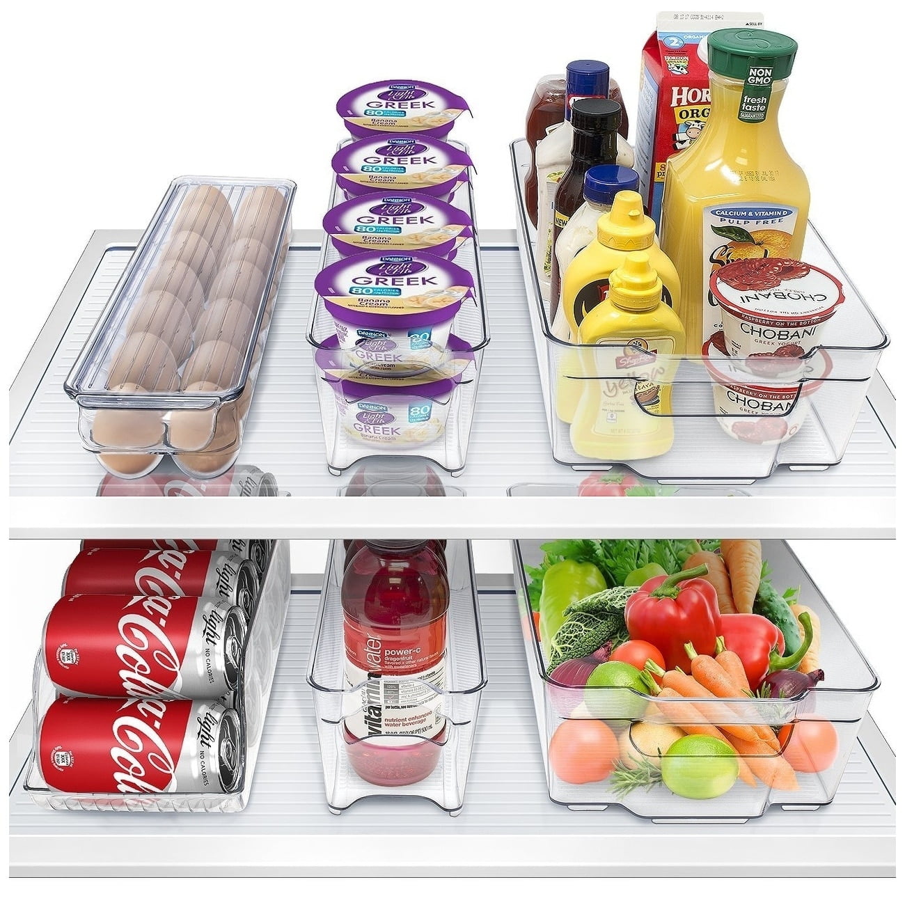Sorbus Fridge Bins and Freezer Organizer Refrigerator Bins Stackable Storage Containers... by GGI International