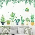 thumbnail image 7 of Efavormart Green Tropical Potted Plants/Planters with Hanging Leaves Wall Decals, Peel & Stick Decor Stickers, 7 of 7