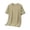 Khaki, variant on Men's Lightweight Short Sleeve Traditional Chinese Classic Shirt Black XXL