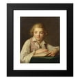 thumbnail image 2 of Antoine Vestier 12x14 Black Modern Framed Museum Art Print Titled - Portrait of Jean-Rene Vesting, 2 of 5