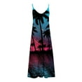 thumbnail image 5 of FcBaudy Camisole Sans Manches Robe Col en V, Robes d'Été pour Femmes, Robes à la Mode Printemps/été Robe Imprimée Dos Nu pour Femmes, 5 of 5