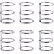 thumbnail image 1 of 10 piezas de anillos plateados para libros, carpetas de hojas de Metal con 3 anillas, carpeta de anillas de Metal de 20mm para tarjetas de estudio, hojas para álbumes de recortes y fotos, 1 of 5