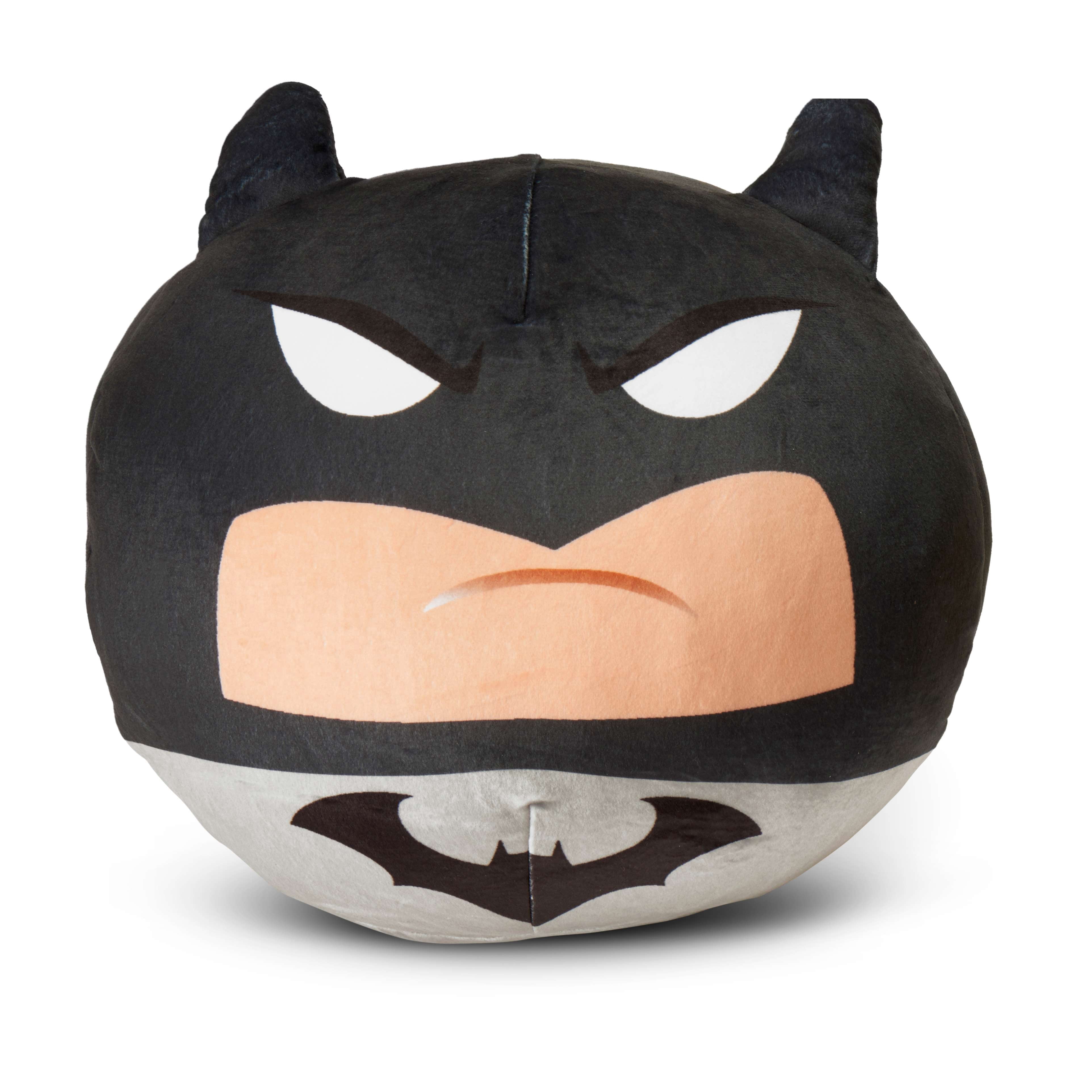 Batman Warner Bros Grey Detective Round Plush Cloud Pillow, Entertainment for Kids