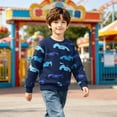 thumbnail image 3 of OGLCCG Boys Cotton Sweatshirts Long Sleeve Crewneck Cartoon Print Pullover Tops Kids Cute Comfy Outfits For Casual Wear Size 1-7, 3 of 8