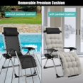 thumbnail image 4 of Ktaxon Outdoor Zero Gravity Chair, Lounge Chair for Patio, Garden, Poolside with Thick Cushion, 4 of 7