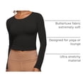 thumbnail image 4 of Remera CRZ YOGA Butterluxe Cuello Redondo Manga Larga Negra Talle S, 4 of 7