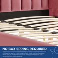 thumbnail image 3 of Modway Lana Queen Performance Velvet Wingback Platform Bed in Dusty Rose, 3 of 11