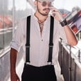 thumbnail image 5 of 1 PCS Hidden Suspenders for Men, 1.5 In X-Shaped Belt Loop Suspender with 4 Snap Loop Men's Adjustable Suspenders with Elastic Straps Strong Clips Suspender for Men Women, 5 of 8