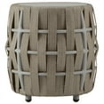 thumbnail image 2 of Home Square Aluminum Frame Round Patio End Table in Gray - Set of 2, 2 of 3