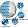 thumbnail image 2 of Yesfashion Extra Long Shower Curtain, Geometric Pattern Heavy Duty Farmhouse Fabric Shower Curtain for Bathroom, 2 of 7