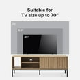 thumbnail image 5 of Mopio Norwin 64" TV Stand for TVs up to 70", Industrial Farmhouse, Shelves, Metal Legs (Riviera Oak), 5 of 8