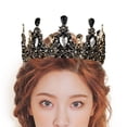 thumbnail image 4 of Corona Nupcial de Rhinestone Elegante para Boda Fiestas Temáticas Halloween Aniversarios Gloria Tocado de corona, 4 of 6