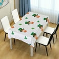 thumbnail image 7 of GZHJMY St. Patrick's Day Gnome Tablecloth, Rectangle Waterproof Washable Polyester Table Cover for Picnic Dinner Holiday Party Decor, 60 x 120 Inch, 7 of 7