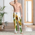 thumbnail image 6 of Lsque Plump Sunflower And Sketch Print Men's Pajama Pants, Lounge Pant - Comfortable Home Wear,Elastic Waistband, Stylish Design-XX-Large, 6 of 9