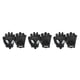 thumbnail image 4 of Guantes de Fitness Wosthever 2 uds culturismo ajustable medio dedo antideslizante Negro, 4 of 6