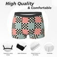 thumbnail image 2 of Men's Boxer Briefs, Colorful Checkered Soft Comfy Mens Underwear Boxer Briefs Breathable With Widen Waist, 2 of 7