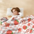 thumbnail image 6 of PRETXORVE Throw Blanket Cute Strawberry Gifts Ideas for Women Girls Soft Lightweight Throw Blanket for Couch Sofa Bed Traveling Camping Gifts, 6 of 6