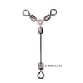 thumbnail image 4 of Rolling Swivel, Fishing Swivel  Flexible Rotation  for Pond, 4 of 8