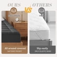 thumbnail image 3 of Vccoem Cooling Mattress Topper California King Gray, Extra Thick Quilted Mattress Pad, Deep Pocket Fit, Breathable Plush Bed Topper, Hypoallergenic, 3 of 12