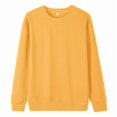 thumbnail image 4 of Resicozy Boys Sweatshirts Long Sleeve Casual Crew Neck Soft Teen Pullover Sweaters Trendy Solid Color Sweatshirt 2026 3-14 Years Orange 110, 4 of 5
