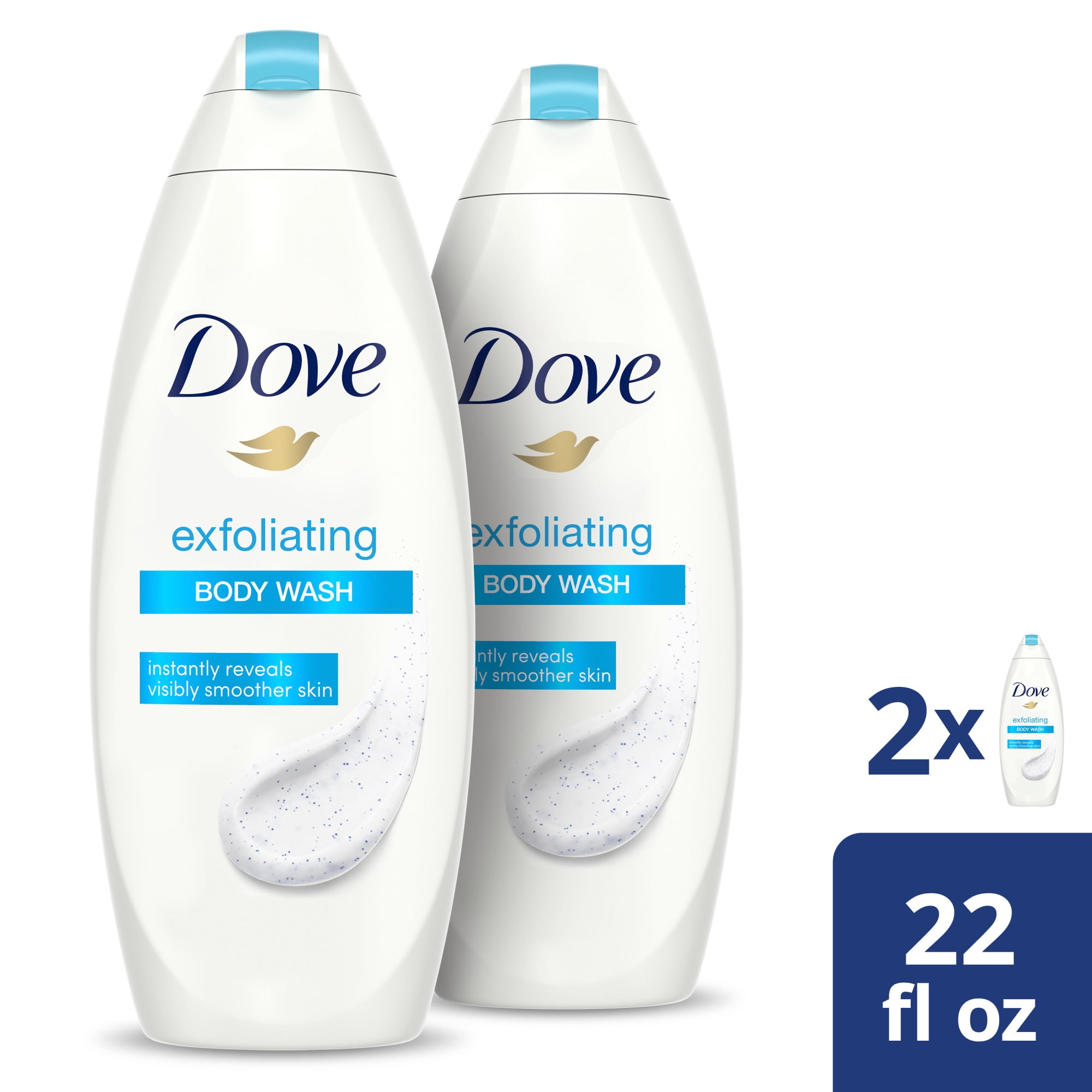 Dove Body Wash Gentle Exfoliating, 22 fl. Oz., 2 Count