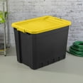 thumbnail image 5 of Sterilite 27 Gallon Stacker Tote Plastic, Yellow Lily, 5 of 13