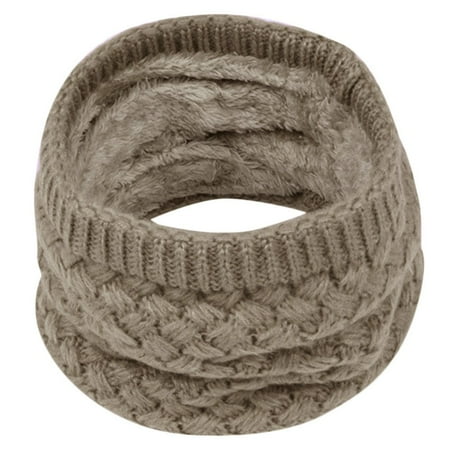 

None Warm Scarf Collar Scarves Winter Knitted Boys Neck Children kids Girls Care Fun Hats for Kids