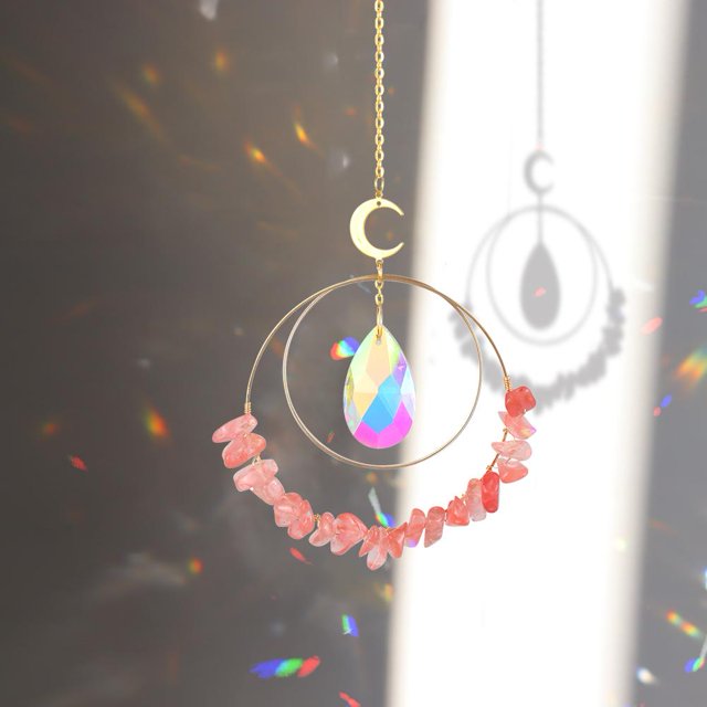 Hermosa prisma de cristal iluminación atrapando windchime sol luz de captura de joyería Hugtrwg Para estrenar
