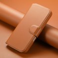 thumbnail image 4 of ELEHOLD Leather Case For iPhone 16 Plus 2-in-1 Shockproof Cover, With Magnetic Detachable Flip Card Holder Wallet, Kickstand & Wristband, MagSafe Compatible, Brown, 4 of 15